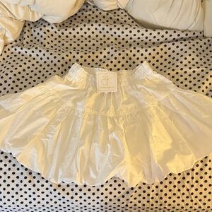 Chic White Skater Skirt